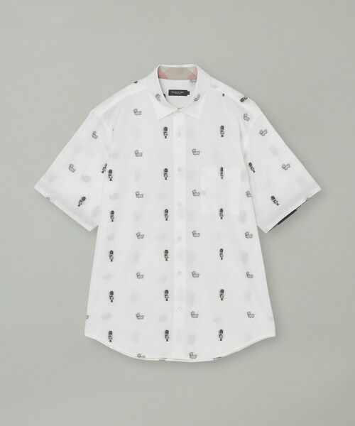 BLUE LABEL / BLACK LABEL CRESTBRIDGE / ブルーレーベル / ブラックレーベル・クレストブリッジ  シャツ・ブラウス | ガーズマン&コーギーカットジャカードハーフスリーブシャツ | 詳細6