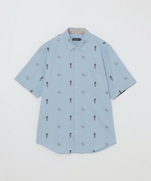 BLUE LABEL / BLACK LABEL CRESTBRIDGE / ブルーレーベル / ブラックレーベル・クレストブリッジ  シャツ・ブラウス | ガーズマン&コーギーカットジャカードハーフスリーブシャツ | 詳細12