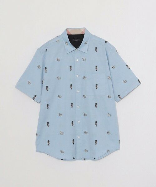BLUE LABEL / BLACK LABEL CRESTBRIDGE / ブルーレーベル / ブラックレーベル・クレストブリッジ シャツ・ブラウス | ガーズマン&コーギーカットジャカードハーフスリーブシャツ | 詳細14