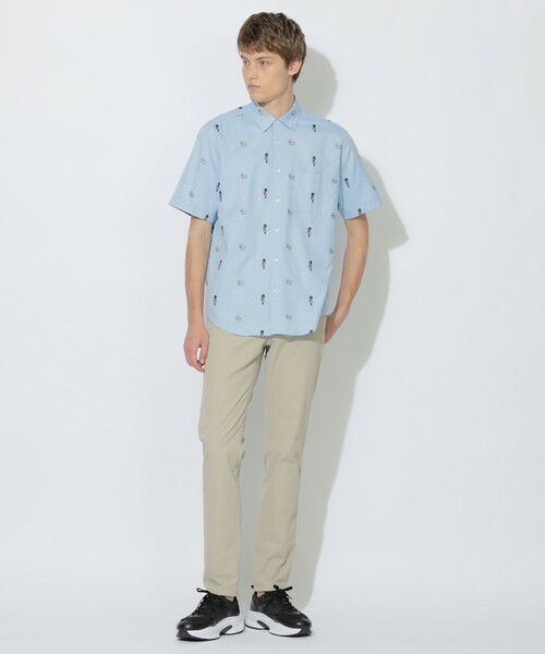 BLUE LABEL / BLACK LABEL CRESTBRIDGE / ブルーレーベル / ブラックレーベル・クレストブリッジ  シャツ・ブラウス | ガーズマン&コーギーカットジャカードハーフスリーブシャツ | 詳細7