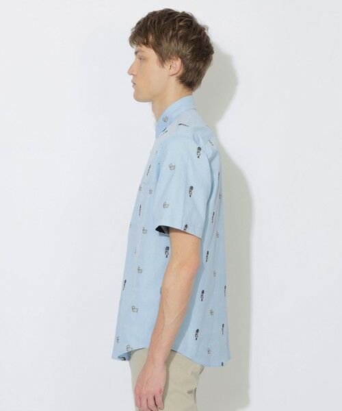 BLUE LABEL / BLACK LABEL CRESTBRIDGE / ブルーレーベル / ブラックレーベル・クレストブリッジ  シャツ・ブラウス | ガーズマン&コーギーカットジャカードハーフスリーブシャツ | 詳細8