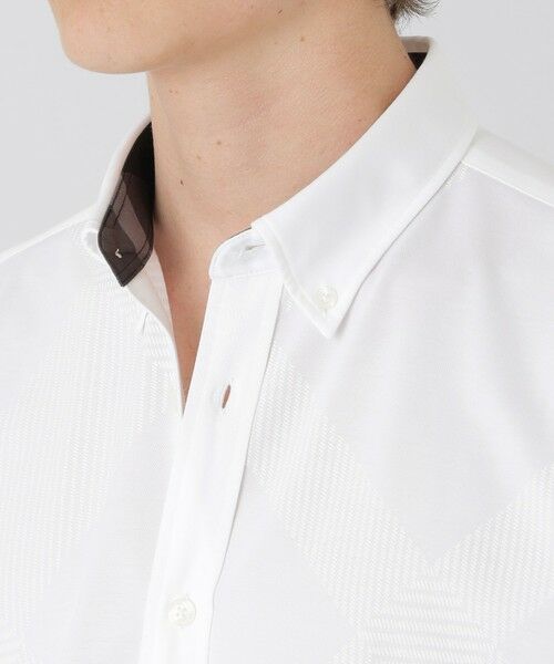 BLUE LABEL / BLACK LABEL CRESTBRIDGE / ブルーレーベル / ブラックレーベル・クレストブリッジ  シャツ・ブラウス | シャドーチェックフロントジャージーシャツ | 詳細4