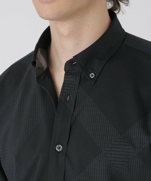 BLUE LABEL / BLACK LABEL CRESTBRIDGE / ブルーレーベル / ブラックレーベル・クレストブリッジ  シャツ・ブラウス | シャドーチェックフロントジャージーシャツ | 詳細10