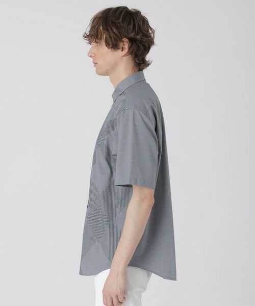 BLUE LABEL / BLACK LABEL CRESTBRIDGE / ブルーレーベル / ブラックレーベル・クレストブリッジ  シャツ・ブラウス | シャドーチェックフロントジャージーシャツ | 詳細13