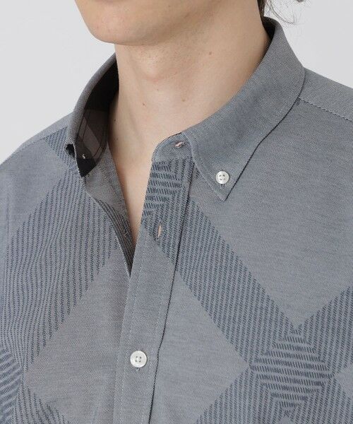 BLUE LABEL / BLACK LABEL CRESTBRIDGE / ブルーレーベル / ブラックレーベル・クレストブリッジ  シャツ・ブラウス | シャドーチェックフロントジャージーシャツ | 詳細15