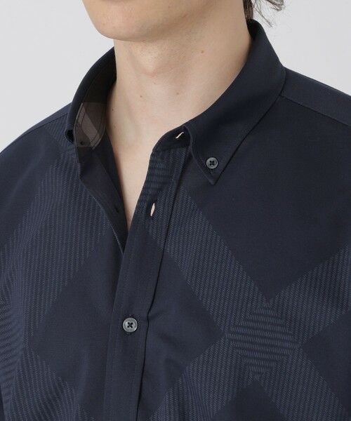 BLUE LABEL / BLACK LABEL CRESTBRIDGE / ブルーレーベル / ブラックレーベル・クレストブリッジ  シャツ・ブラウス | シャドーチェックフロントジャージーシャツ | 詳細20