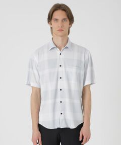 BLUE LABEL / BLACK LABEL CRESTBRIDGE / ブルーレーベル / ブラックレーベル・クレストブリッジ  シャツ・ブラウス | 【BLACK lab.】メッシュトリコットクレストブリッジチェックシャツ