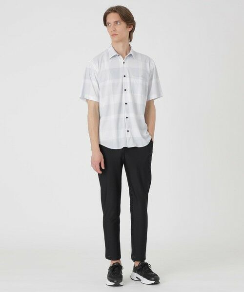 BLUE LABEL / BLACK LABEL CRESTBRIDGE / ブルーレーベル / ブラックレーベル・クレストブリッジ  シャツ・ブラウス | 【BLACK lab.】メッシュトリコットクレストブリッジチェックシャツ | 詳細1