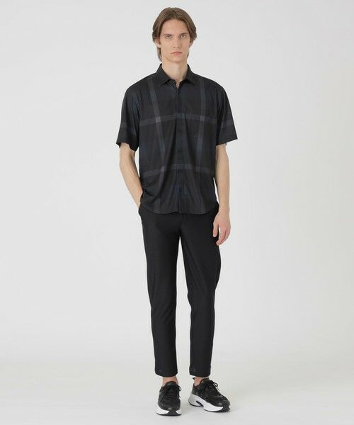 BLUE LABEL / BLACK LABEL CRESTBRIDGE / ブルーレーベル / ブラックレーベル・クレストブリッジ  シャツ・ブラウス | 【BLACK lab.】メッシュトリコットクレストブリッジチェックシャツ | 詳細6