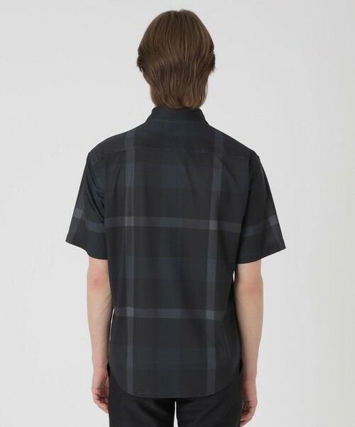BLUE LABEL / BLACK LABEL CRESTBRIDGE / ブルーレーベル / ブラックレーベル・クレストブリッジ  シャツ・ブラウス | 【BLACK lab.】メッシュトリコットクレストブリッジチェックシャツ | 詳細8