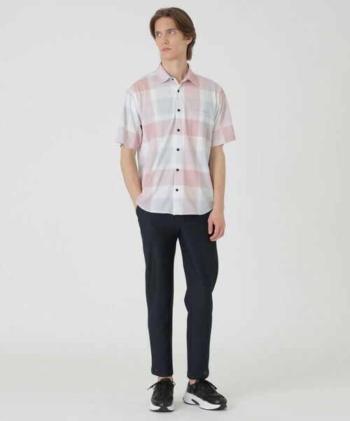 BLUE LABEL / BLACK LABEL CRESTBRIDGE / ブルーレーベル / ブラックレーベル・クレストブリッジ  シャツ・ブラウス | 【BLACK lab.】メッシュトリコットクレストブリッジチェックシャツ | 詳細13