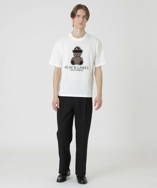 BLUE LABEL / BLACK LABEL CRESTBRIDGE / ブルーレーベル / ブラックレーベル・クレストブリッジ  ニット・セーター | 【一部店舗限定】チェックキャップベアーニットTシャツ | 詳細1