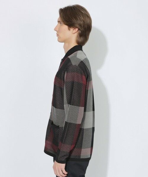BLUE LABEL / BLACK LABEL CRESTBRIDGE / ブルーレーベル / ブラックレーベル・クレストブリッジ  ニット・セーター | 【WEB限定】クレストブリッジチェックメッシュニットカーディガン | 詳細3