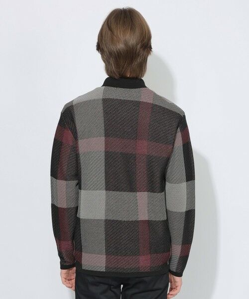 BLUE LABEL / BLACK LABEL CRESTBRIDGE / ブルーレーベル / ブラックレーベル・クレストブリッジ  ニット・セーター | 【WEB限定】クレストブリッジチェックメッシュニットカーディガン | 詳細4