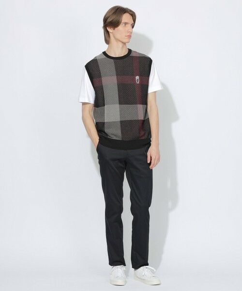 BLUE LABEL / BLACK LABEL CRESTBRIDGE / ブルーレーベル / ブラックレーベル・クレストブリッジ  ニット・セーター | 【WEB限定】クレストブリッジチェックメッシュニットベスト | 詳細1