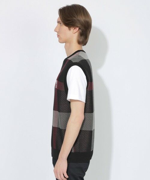 BLUE LABEL / BLACK LABEL CRESTBRIDGE / ブルーレーベル / ブラックレーベル・クレストブリッジ  ニット・セーター | 【WEB限定】クレストブリッジチェックメッシュニットベスト | 詳細2