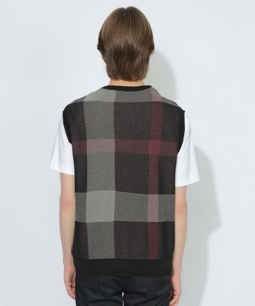 BLUE LABEL / BLACK LABEL CRESTBRIDGE / ブルーレーベル / ブラックレーベル・クレストブリッジ  ニット・セーター | 【WEB限定】クレストブリッジチェックメッシュニットベスト | 詳細3
