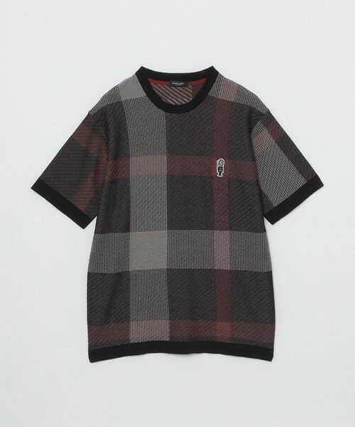 BLUE LABEL / BLACK LABEL CRESTBRIDGE / ブルーレーベル / ブラックレーベル・クレストブリッジ  ニット・セーター | 【WEB限定】クレストブリッジチェックメッシュニットTシャツ | 詳細6