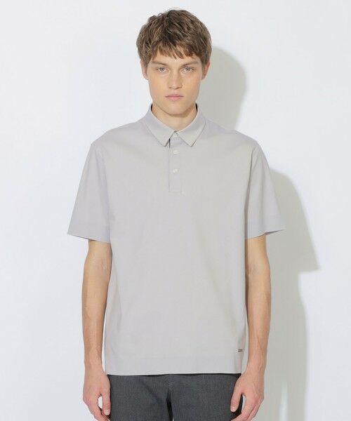 BLUE LABEL / BLACK LABEL CRESTBRIDGE / ブルーレーベル / ブラックレーベル・クレストブリッジ  カットソー | マーセライズドレスニットソーポロシャツ（オフホワイト2）