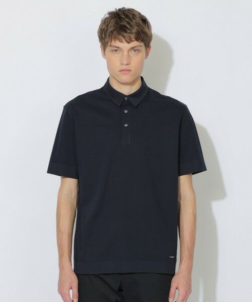 BLUE LABEL / BLACK LABEL CRESTBRIDGE / ブルーレーベル / ブラックレーベル・クレストブリッジ  カットソー | マーセライズドレスニットソーポロシャツ（ネイビー1）