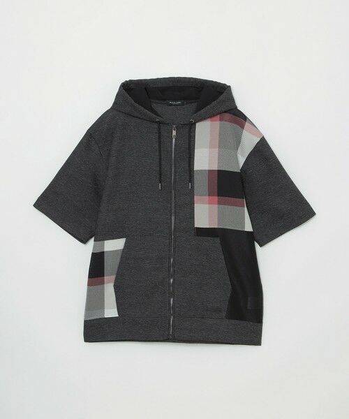 BLUE LABEL / BLACK LABEL CRESTBRIDGE / ブルーレーベル / ブラックレーベル・クレストブリッジ  カットソー | カラミチェックパッチワークフーディー | 詳細12