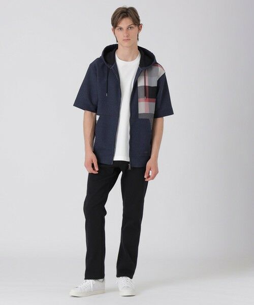 BLUE LABEL / BLACK LABEL CRESTBRIDGE / ブルーレーベル / ブラックレーベル・クレストブリッジ  カットソー | カラミチェックパッチワークフーディー | 詳細13