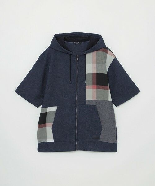 BLUE LABEL / BLACK LABEL CRESTBRIDGE / ブルーレーベル / ブラックレーベル・クレストブリッジ  カットソー | カラミチェックパッチワークフーディー | 詳細18