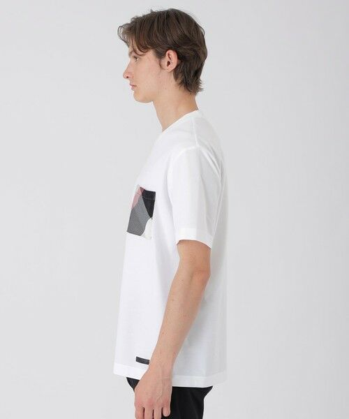 BLUE LABEL / BLACK LABEL CRESTBRIDGE / ブルーレーベル / ブラックレーベル・クレストブリッジ  カットソー | カラミチェックポケットTシャツ | 詳細2