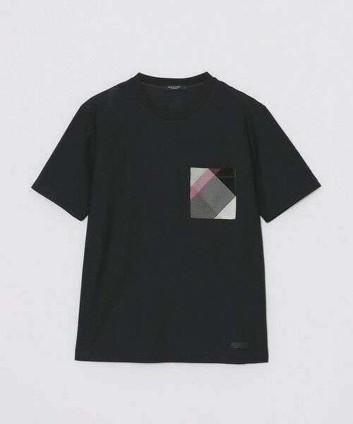 BLUE LABEL / BLACK LABEL CRESTBRIDGE / ブルーレーベル / ブラックレーベル・クレストブリッジ  カットソー | カラミチェックポケットTシャツ | 詳細10