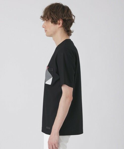 BLUE LABEL / BLACK LABEL CRESTBRIDGE / ブルーレーベル / ブラックレーベル・クレストブリッジ  カットソー | カラミチェックポケットTシャツ | 詳細7