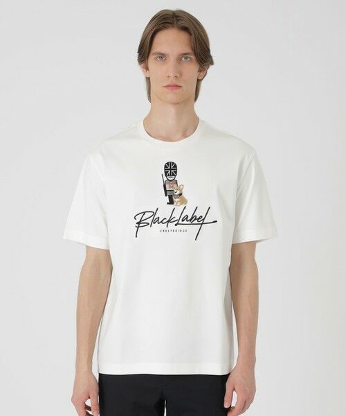 BLUE LABEL / BLACK LABEL CRESTBRIDGE / ブルーレーベル / ブラックレーベル・クレストブリッジ  カットソー | ガーズマングラフィックTシャツ（オフホワイト1）