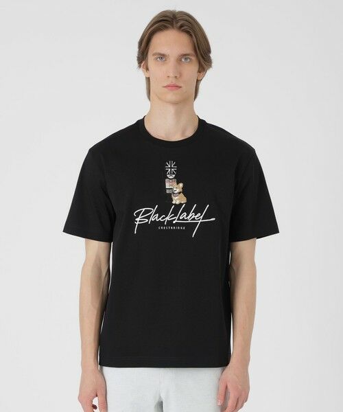 BLUE LABEL / BLACK LABEL CRESTBRIDGE / ブルーレーベル / ブラックレーベル・クレストブリッジ  カットソー | ガーズマングラフィックTシャツ（ブラック）