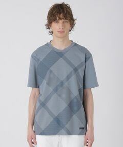 BLUE LABEL / BLACK LABEL CRESTBRIDGE / ブルーレーベル / ブラックレーベル・クレストブリッジ  カットソー | ハイストレッチシャドーチェックTシャツ