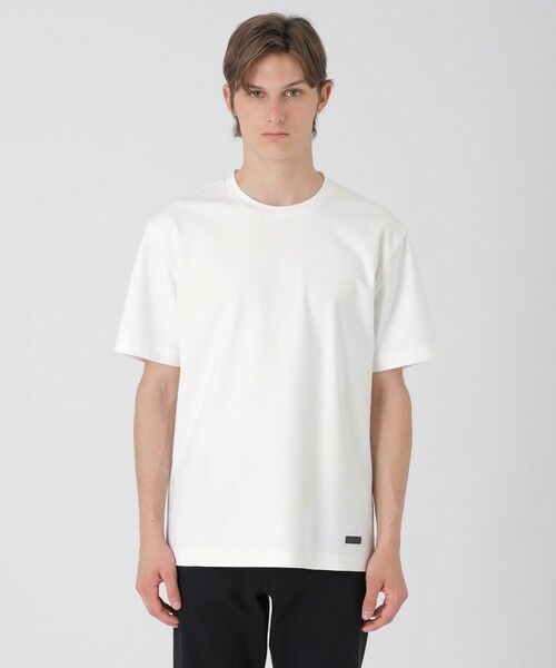 BLUE LABEL / BLACK LABEL CRESTBRIDGE / ブルーレーベル / ブラックレーベル・クレストブリッジ  カットソー | ハイストレッチシャドーチェックTシャツ（オフホワイト1）