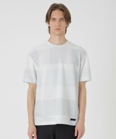 BLUE LABEL / BLACK LABEL CRESTBRIDGE / ブルーレーベル / ブラックレーベル・クレストブリッジ  カットソー | 【BLACK lab.】ブリーズメッシュクレストブリッジチェックTシャツ