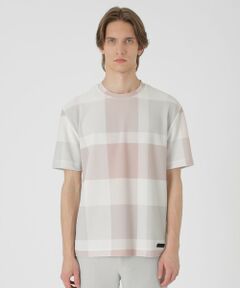 BLUE LABEL / BLACK LABEL CRESTBRIDGE / ブルーレーベル / ブラックレーベル・クレストブリッジ  カットソー | 【BLACK lab.】ブリーズメッシュクレストブリッジチェックTシャツ