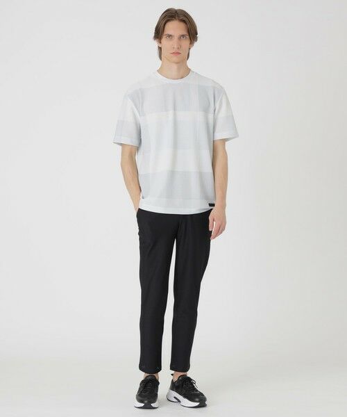 BLUE LABEL / BLACK LABEL CRESTBRIDGE / ブルーレーベル / ブラックレーベル・クレストブリッジ  カットソー | 【BLACK lab.】ブリーズメッシュクレストブリッジチェックTシャツ | 詳細1