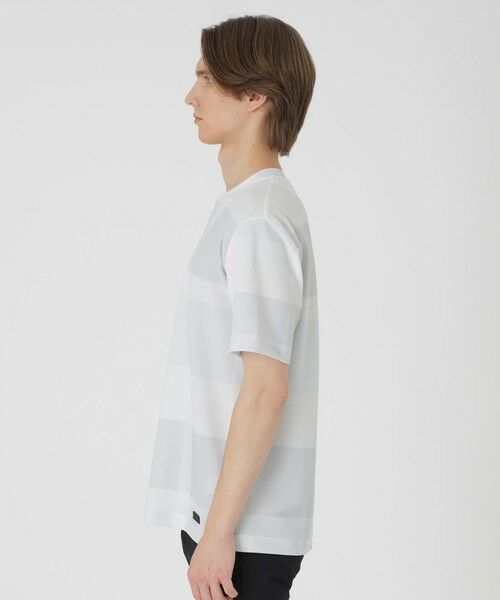 BLUE LABEL / BLACK LABEL CRESTBRIDGE / ブルーレーベル / ブラックレーベル・クレストブリッジ  カットソー | 【BLACK lab.】ブリーズメッシュクレストブリッジチェックTシャツ | 詳細2