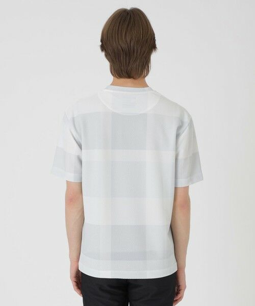 BLUE LABEL / BLACK LABEL CRESTBRIDGE / ブルーレーベル / ブラックレーベル・クレストブリッジ  カットソー | 【BLACK lab.】ブリーズメッシュクレストブリッジチェックTシャツ | 詳細3