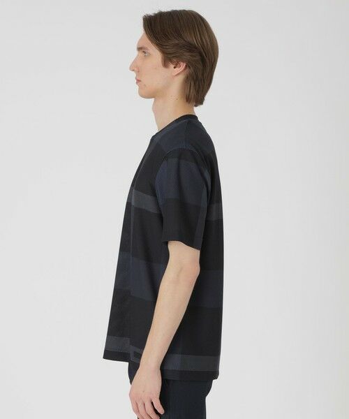 BLUE LABEL / BLACK LABEL CRESTBRIDGE / ブルーレーベル / ブラックレーベル・クレストブリッジ  カットソー | 【BLACK lab.】ブリーズメッシュクレストブリッジチェックTシャツ | 詳細7