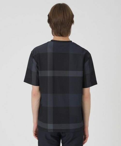 BLUE LABEL / BLACK LABEL CRESTBRIDGE / ブルーレーベル / ブラックレーベル・クレストブリッジ  カットソー | 【BLACK lab.】ブリーズメッシュクレストブリッジチェックTシャツ | 詳細8