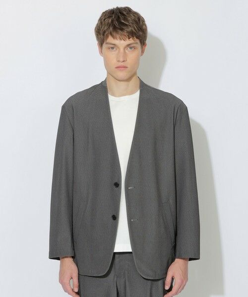 BLUE LABEL / BLACK LABEL CRESTBRIDGE / ブルーレーベル / ブラックレーベル・クレストブリッジ  カットソー | 【BLACK lab.】AIRTOOLライトメッシュカーディガン（グレー3）