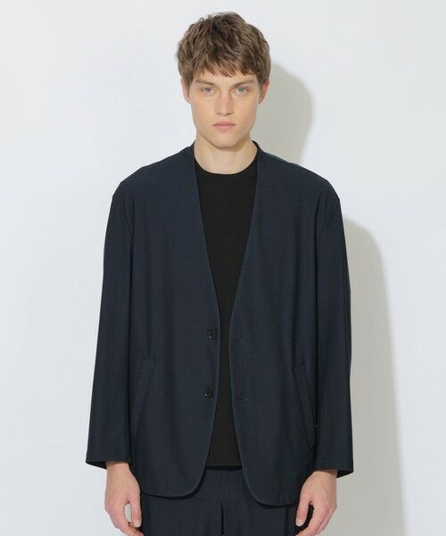 BLUE LABEL / BLACK LABEL CRESTBRIDGE / ブルーレーベル / ブラックレーベル・クレストブリッジ  カットソー | 【BLACK lab.】AIRTOOLライトメッシュカーディガン（ネイビー1）