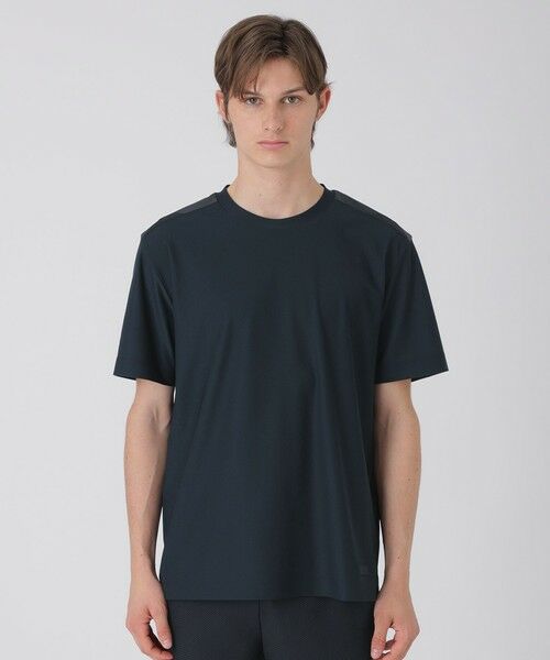 BLUE LABEL / BLACK LABEL CRESTBRIDGE / ブルーレーベル / ブラックレーベル・クレストブリッジ  カットソー | 【BLACK lab.】AIRTOOLライトメッシュTシャツ（ネイビー1）