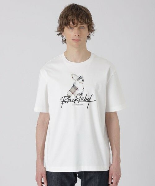 BLUE LABEL / BLACK LABEL CRESTBRIDGE / ブルーレーベル / ブラックレーベル・クレストブリッジ カットソー | 【一部店舗限定】ブリティッシュコーギーグラフィックTシャツ(オフホワイト1)