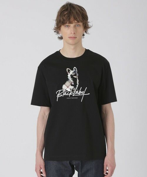 BLUE LABEL / BLACK LABEL CRESTBRIDGE / ブルーレーベル / ブラックレーベル・クレストブリッジ カットソー | 【一部店舗限定】ブリティッシュコーギーグラフィックTシャツ(ブラック)