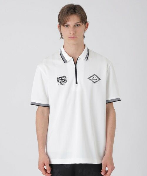 BLUE LABEL / BLACK LABEL CRESTBRIDGE / ブルーレーベル / ブラックレーベル・クレストブリッジ  カットソー | 【WEB・一部店舗限定】【BLACK lab.×Admiral】ロゴプリントゲームシャツ（オフホワイト1）