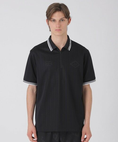 BLUE LABEL / BLACK LABEL CRESTBRIDGE / ブルーレーベル / ブラックレーベル・クレストブリッジ  カットソー | 【WEB・一部店舗限定】【BLACK lab.×Admiral】ロゴプリントゲームシャツ（ブラック）