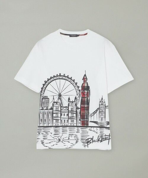 BLUE LABEL / BLACK LABEL CRESTBRIDGE / ブルーレーベル / ブラックレーベル・クレストブリッジ  カットソー | 【WEB・一部店舗限定】パネルブリティッシュランドマークTシャツ | 詳細4