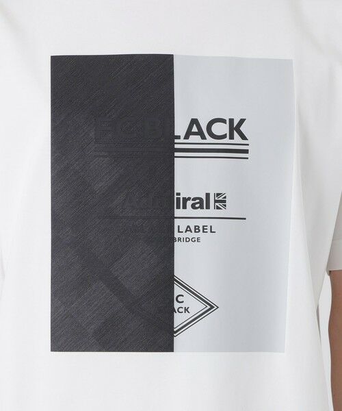 BLUE LABEL / BLACK LABEL CRESTBRIDGE / ブルーレーベル / ブラックレーベル・クレストブリッジ  カットソー | 【WEB・一部店舗限定】【BLACK lab.×Admiral】ボックスグラフィックTシャツ | 詳細4